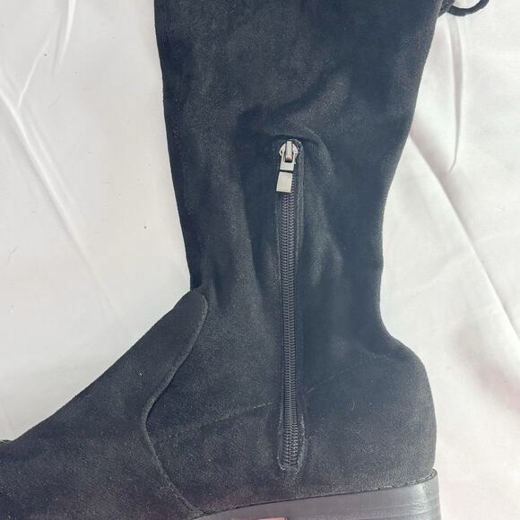 Catherine Malandrino Morcha Over The Knee Boots Womens Size 10 Black Faux Suede - Picture 2 of 9